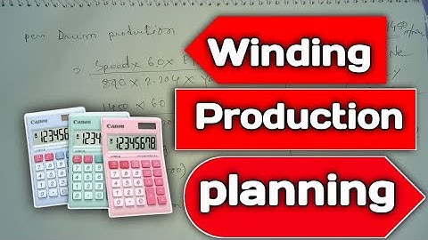 Winding production planing /auto cone  drum planning  calculation. per hour per drum production calc