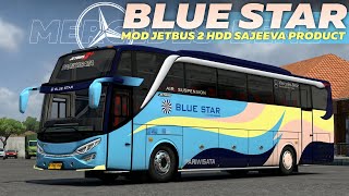 Livery Bus Blue Star Mod Bussid Jetbus 2 Hdd Sajeeva Product