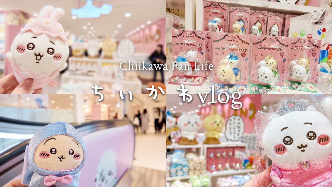 Chiikawa Vlog] | Chiikawa & Hachiware Birthday Mascot🎂Haul