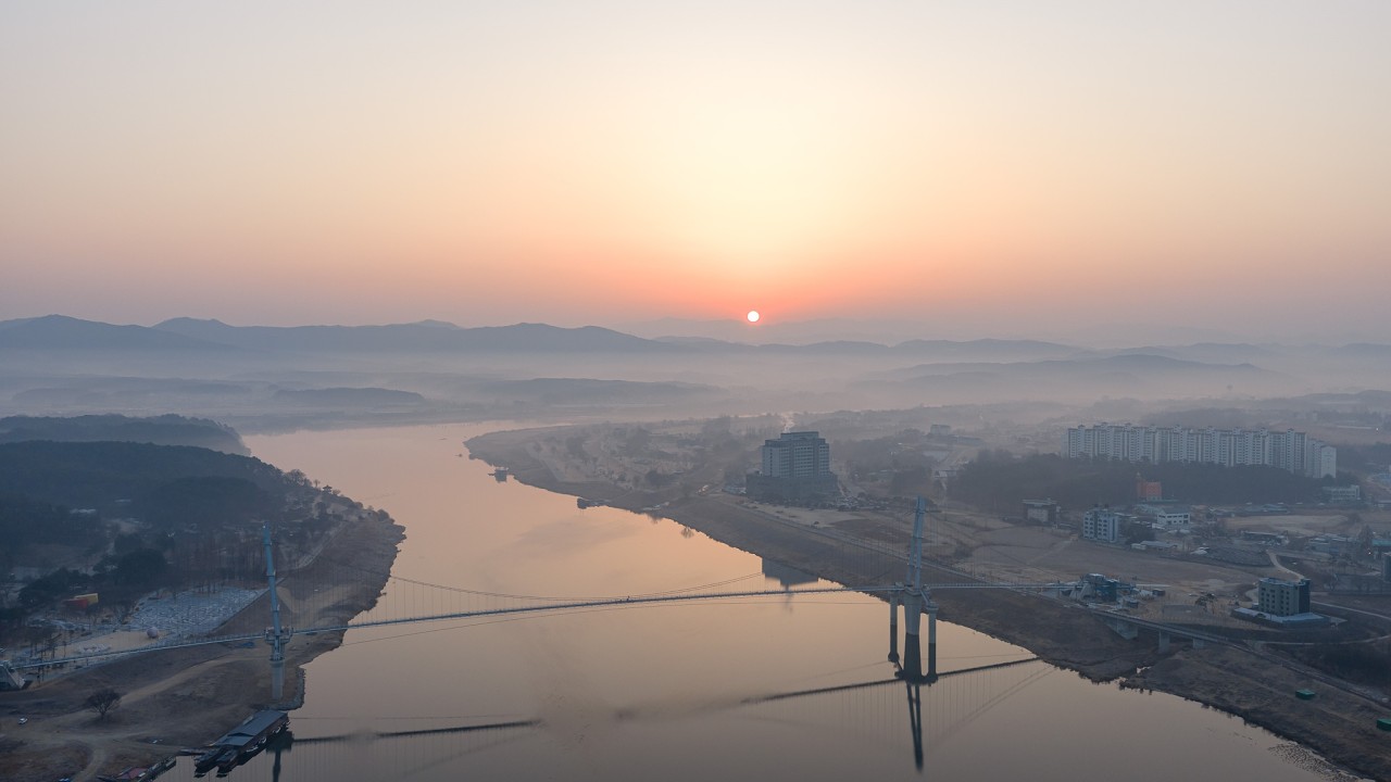 260221 모닝드론 (#avata2 #mavic4pro #여주가볼만한곳 #여주보 #여주흔들다리)