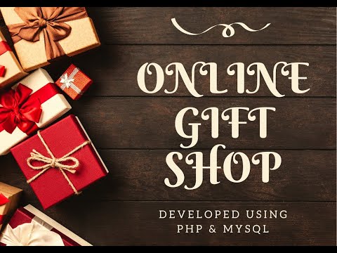 Online Gift Shop project in PHP & MySQL