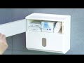 日創優品 衛生紙大容量雙層防水面紙盒-4色任選 product youtube thumbnail