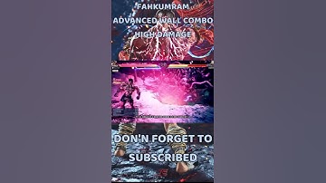 Tekken 8 Fahkumram Advanced Wall combo High Damage #tekken8 #fahkumram #comboguide