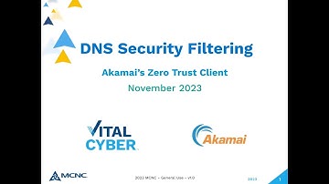 DNS Security Filtering Webinar 11/30/23