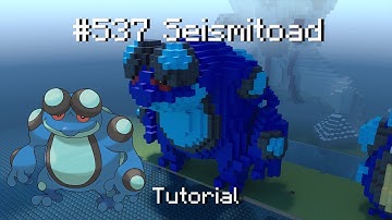How to build a Pokémon seismitoad statue in Minecraft (Tutorial)