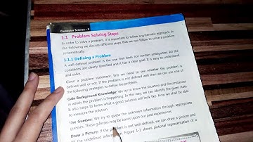 9th Computer Science 2020-2021, Chapter 1, Part 1, Problem Solving Steps