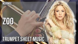 Trumpet Sheet Music: How to play Zoo by Shakira