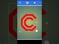 Letter C Logo Design tutorial Pixellab #shorts