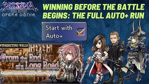 DFFOO [GL] Lightning Intersecting Wills, Full Auto+ is BACK! Hit Auto+, Hit Start... Win!