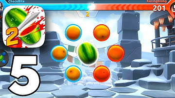 Fruit Ninja 2 Gameplay walkthrough Part 5 (Android, iOS) - New Snow Map