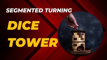 Fancy Wooden Dice Tower- Segmented Turning - Woodturning