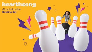 A World of Sporty Giants | Hearthsong Giant Inflatable Bowling Set