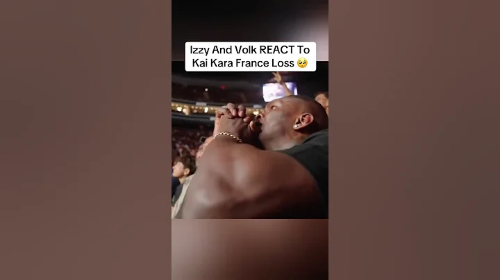 Israel Adesanya's HEARTBREAKING Reaction To Kai Kara France's Loss🥺😔 #ufc