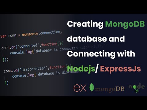 Creating MongoDB database and Connecting with Nodejs/ ExpressJs | Nodejs, Expressjs, and MongoDB