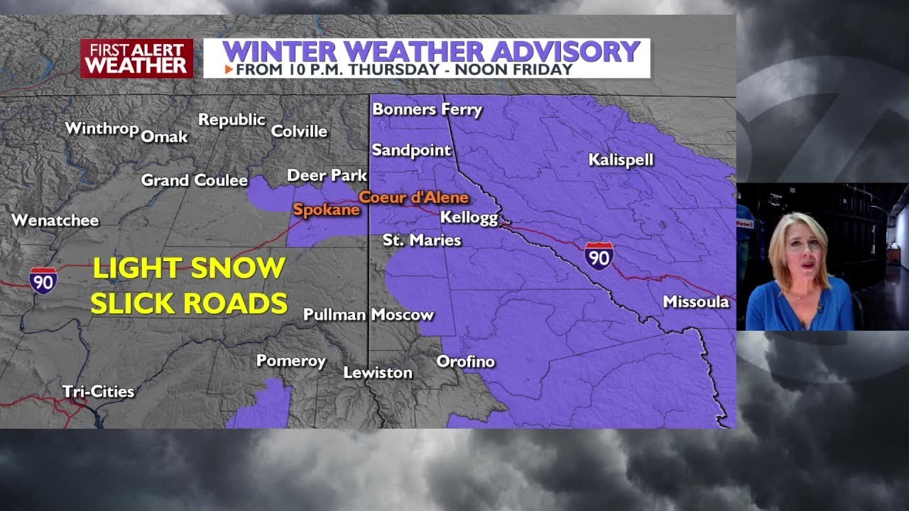 ⚠️Winter Weather Advisory: Light snow overnight for a slick Friday ...