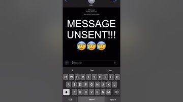 UNSEND iPhone Text Message