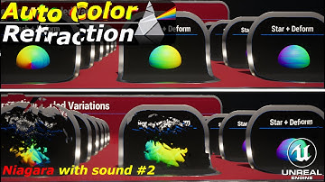 Auto Color Refraction looping Niagara Showcase #2