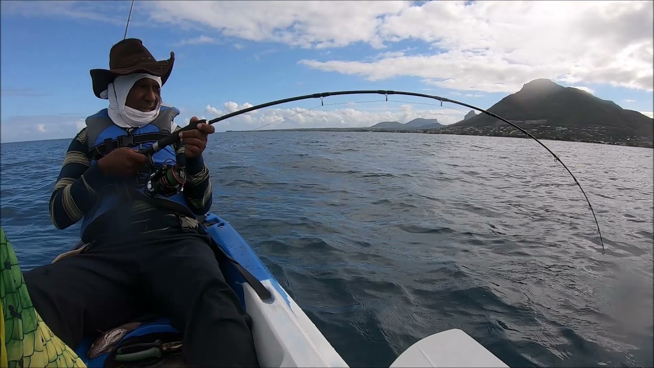 Fishing trip at riviere noire - Bluefin Trevally caught