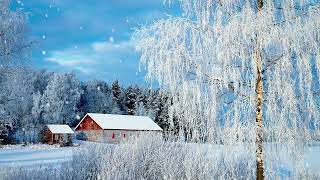 ❄Beautiful Snow Scene - Winter Scene - Relaxing Piano Sleep Music: Meditation, Spa Music & Study #98 screenshot 5