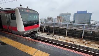 【通勤快速 東京行】 京葉線 新木場駅 E233系 発車