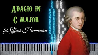 W.A. Mozart - Adagio in C major for Glass Harmonica, K. 356/617a [Piano Tutorial]