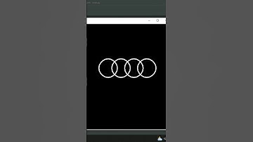 Draw Audi logo using python turtle #shortsfeed #shorts #short #ytshorts #python #viralshorts #coding