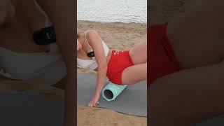 Marina will show you how to stretch on the beach #stretching