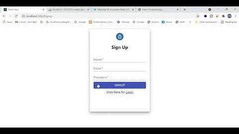 Login Page in React Material  Registration in ReactJS with LARAVEL |  Rest API in Laravel