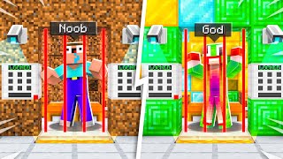 NOOB vs GOD Minecraft PRISON ESCAPE!