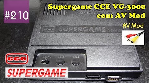 Manutenção #210 - Supergame CCE VG-3000 com AV Mod "Clone of Atari 2600 with AV Mod"