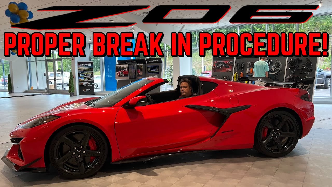 C8 Corvette Z06 OFFICIAL break in procedure from GM! YouTube