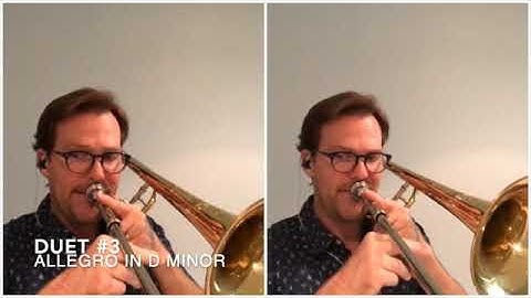 Trombone Play Along Duet from Selected Duets, Vol. 1 by H. Voxman: Duet #3 by Carl Henning