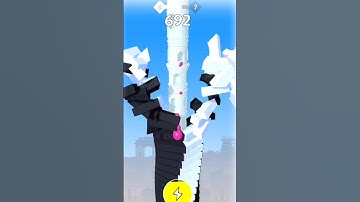 Stack Ball-Crash platforms level 7 has completed a ball is crushing platforms ball game short video