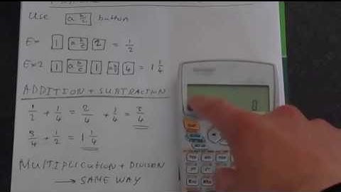 Sharp EL-531WH Fractions Tutorial