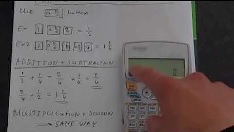 Sharp EL-531WH Fractions Tutorial