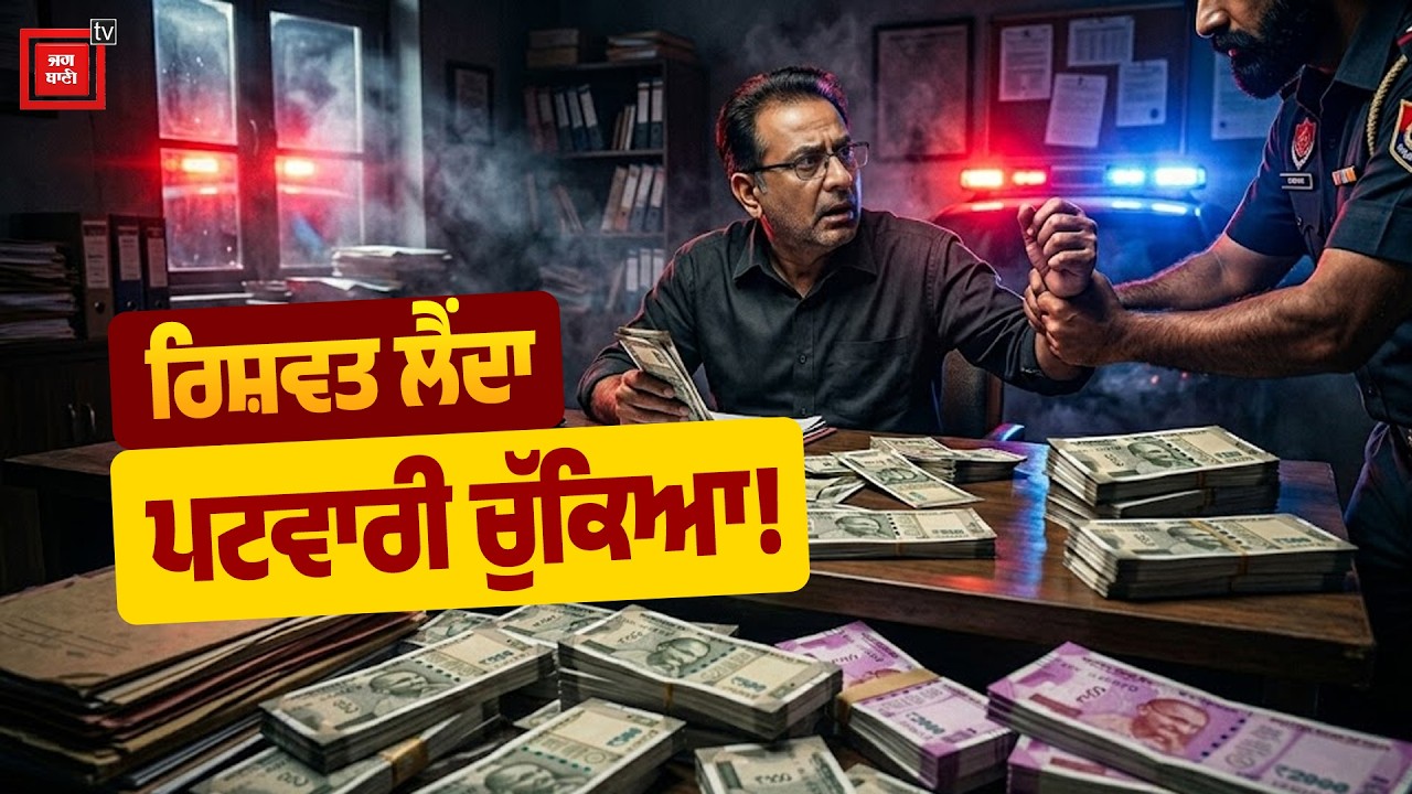 ਰਿਸ਼ਵਤ ਲੈਂਦਾ ਪਟਵਾਰੀ ਰੰਗੇ ਹੱਥੀ ਕਾਬੂ, ਵਿਜੀਲੈਂਸ ਨੇ ਲਗਾਇਆ ਸੀ ਟ੍ਰੈਪ, ਇੰਤਕਾਲ ਚੜ੍ਹਾਉਣ ਬਦਲੇ ਮੰਗ ਰਿਹਾ ਸੀ