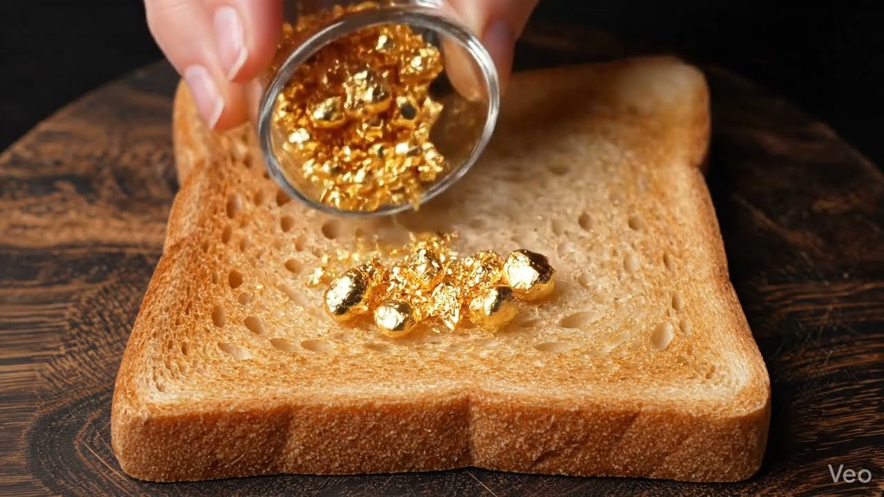 Gold Spreading on toast 