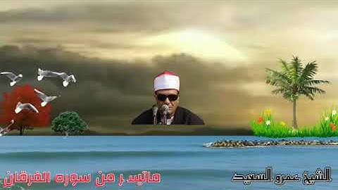 الشيخ عمرو السعيد القارئ بجمهورية مصر العربية ما تيسر من سوره الفرقان رائعه