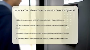 What Are The Different Types Of Intrusion Detection Systems? - SecurityFirstCorp.com