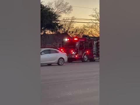 Sunnyvale Fire Department M1 and E1 leaving the scene - YouTube