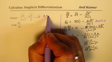 Understand Implicit differentiations of square root functions | Calculus IB