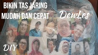 DIY Inspirasi Bisnis Cara Membuat Tas Serut|DIY How To Make Drawstring Pouch|Sewing Project