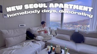 decorating my new three bedroom korean apartment, skincare routine & grwm, homebody in seoul vlog