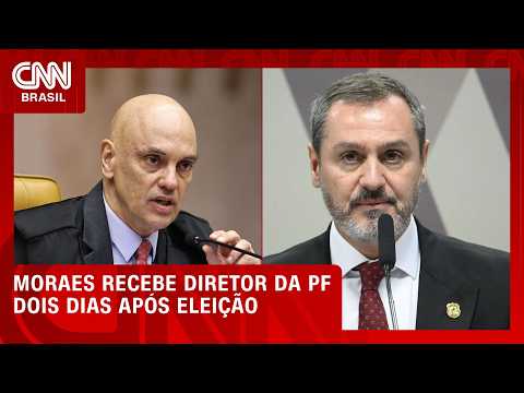 Moraes recebe diretor-geral da PF no STF dois dias após eleição | CNN PRIME TIME