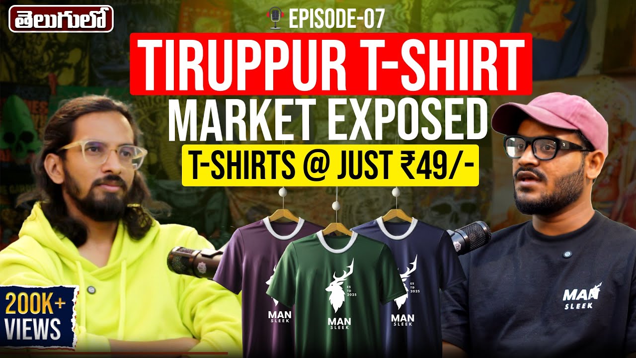 Tiruppur T-shirt Market Exposed ‼️ | Ft - Nikhil Reddy | Clothing Business | Telugu Talks With LK