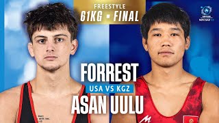 Omurbek Asan Uulu Kgz Vs. Jaxen Forrest Usa U23 World Championships Gold Medal Fs 61Kg