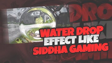 Waterdrop effect like Siddha gaming in After effects || Beat sync pubg montage effect Tutorial