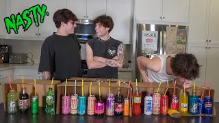 TRYING AND GUESSING 21 DIFFERENT DRINKS