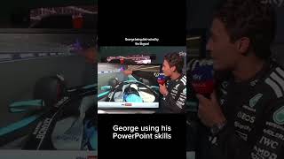 George Russell uses his PowerPoint skills on the SkyPad. F1 memes part 19 #f1 #shorts #formula1