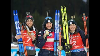 Biathlon _ Pursuit (Women) _ Medal Ceremony _ Nové Město na Moravě (11/02/2024) #NMNM24